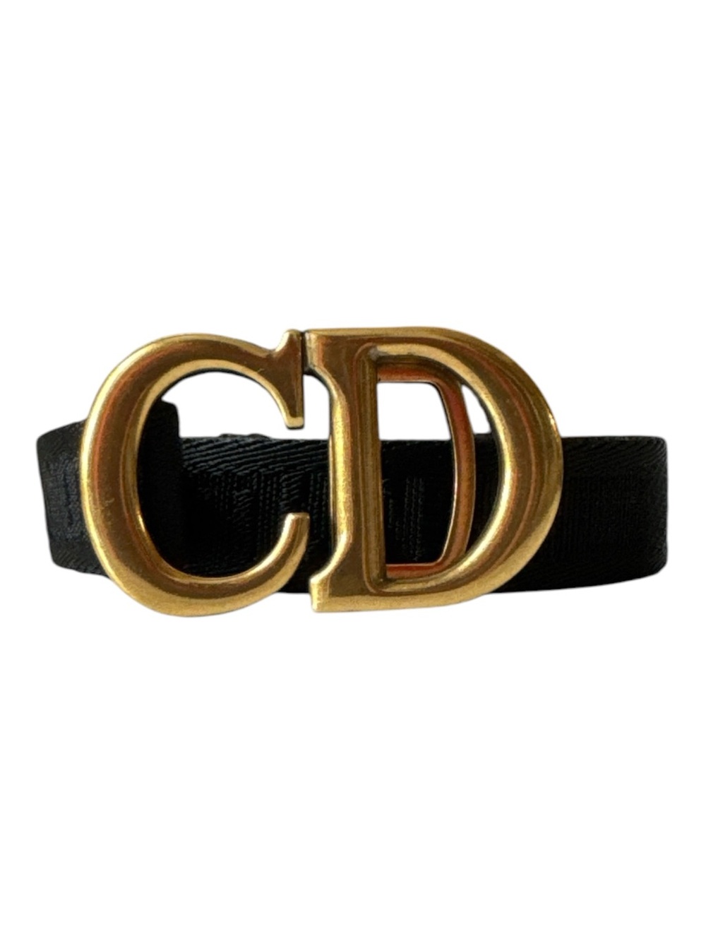 Christian Dior Diorquake Fabric Cloth Black Belt